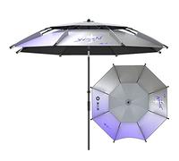 BGBZHMMEE Ombrellone da Pesca Protezione Solare, Ombrellone da Spiaggia Antivento Portatile 2M 2.2M 2.4M, Ombrellone da Giardino con Borsa per Trasporto(Purple,240cm/7.8ft)
