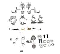 BGDIEAKIN Accessori Metallici for Ta-Miya XV02 RC 1/10 Auto telecomandata XV-02 PRO Tazza sterzo C Sedile Tazza Posteriore Set di Parti(Silver)