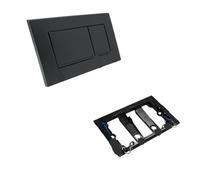 BGDIEAKIN Dual Flush Push Nero Opaco Compatibile con for Ge-Berit Sigma30 115.883.16.1 Parte di Ricambio for Serbatoio WC Montato a Parete Nascosta