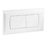 BGDIEAKIN Piastra di Spinta a Doppio Scarico Compatibile con for Ge-Berit Twinline 30 e UP130 Componenti del Serbatoio del WC a Parete con Pulsante in Tinta Unita Nascosto(White)