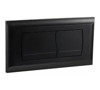 BGDIEAKIN Piastra di Spinta a Doppio Scarico Compatibile con for Ge-Berit Twinline 30 e UP130 Componenti del Serbatoio del WC a Parete con Pulsante in Tinta Unita Nascosto(Matt Black)