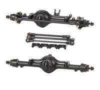 BGDIEAKIN Set di assali Dritti in Alluminio CNC 1/10 con Kit di Montaggio a Balestra/Collegamento for RC4WD for Ge-Lande II TF2 for Ta-Miya Bruiser BRX01