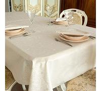 BGEUROPE Tovaglia - Antimacchia - Beige - Ref. Christmas Stars - 150cm x 250cm