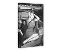 BGFER 1 poster su tela di Sophia Loren, decorazione per camera da letto, ufficio, camera da letto, regalo, 30 x 45 cm