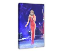 BGFER Poster su tela con la cantante Helene Fischer (8), decorazione artistica da parete per soggiorno, camera da letto, 50 x 75 cm