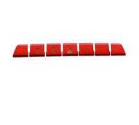 BGFFDSZ Adesivi for la Copertura del Pulsante del Freno a Mano elettronico dell'Aria condizionata della Console Centrale dell'auto, compatibili con Gli Accessori Interni Audi A3 8Y 2021-24(Red 7Pcs)