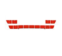 BGFFDSZ Adesivi for la Copertura del Pulsante del Freno a Mano elettronico dell'Aria condizionata della Console Centrale dell'auto, compatibili con Gli Accessori Interni Audi A3 8Y 2021-24(Red 13Pcs)