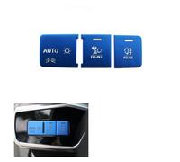BGFFDSZ Adesivi for la Copertura del Pulsante del Freno a Mano elettronico dell'Aria condizionata della Console Centrale dell'auto, compatibili con Gli Accessori Interni Audi A3 8Y 2021-24(Blue 3Pcs)
