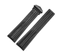 BGFFDSZ Cinturino compatibile con la serie TAG Heuer Carrera, compatibile con i cinturini in pelle Y con marchio Porsche, cinturino Monaco F1 da uomo, 22 mm.(Black black clasp)