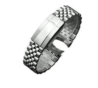 BGFFDSZ Cinturino di lusso for orologio in acciaio inossidabile 904L, compatibile con cinturini for orologi Rolex Oyster Perpetual Datejust DAYTONA SUBMARINER(20mm)