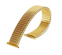 BGFFDSZ Cinturino elastico in metallo for orologio da 18 mm a 20 mm, cinturino universale in acciaio inossidabile, cinturino di ricambio for uomo e donna, accessori for bracciali(Gold,18mm)