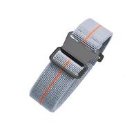 BGFFDSZ Cinturino elastico in nylon for paracadute dell'esercito francese degli anni '60 compatibile con il cinturino for orologio Seiko Water Ghost Tudor da 18 mm, 20 mm e 22 mm(L-gray orange-Black,2