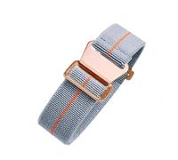 BGFFDSZ Cinturino elastico in nylon for paracadute dell'esercito francese degli anni '60 compatibile con il cinturino for orologio Seiko Water Ghost Tudor da 18 mm, 20 mm e 22 mm(L-gray orange-Rose,18