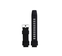 BGFFDSZ Cinturino for orologio compatibile con Casio ProTrek PRW3500 2500 5100 PRG260 550 250 500 Bracciale PRW-3510 PRG550 for da uomo in silicone(Black silver)