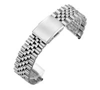 BGFFDSZ Cinturino for orologio in acciaio inossidabile da 18 mm, 20 e 22, compatibile con Omega, bracciali Seiko, cinturino fibbia pieghevole regolabile, universale uomo(18mm)