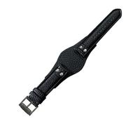 BGFFDSZ Cinturino for orologio in vera pelle compatibile con Fossil CH2564 CH2565 CH2891CH3051 cinturino da polso da 22 mm nero marrone cinturino for orologio con stile rivetto(Black(LZ)-Black-K8)