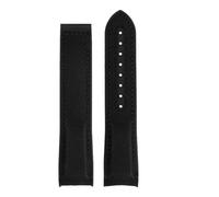 BGFFDSZ Cinturino in gomma di nylon da 20 mm, 21, 22 compatibile con Omega SEAMASTER PLANET OCEAN, cinturino chiusura deployante uomo, accessorio for orologio in silicone(Black no buckle,20mm)