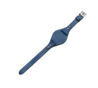 BGFFDSZ Cinturino in pelle di vitello di primo strato compatibile con Fossil ES4113 ES3625 ES3616 ES3838 ES4114 cinturino da orologio in vera pelle da donna da 18 mm(Dark Blue,18mm Silver-K1)