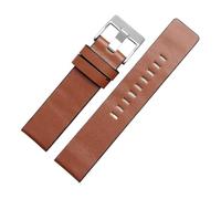 BGFFDSZ Cinturino in pelle for orologio, compatibile con DZ4346 DZ4357, accessori for orologi da uomo in di mucca, nero(Light brown sk,28mm)