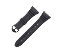 BGFFDSZ Cinturino in silicone compatibile con Casio 3239 W-96H-1A 2A 9A, orologio elettronico, cinturino dedicato, nero, da uomo, impermeabile, in gomma, braccialetto sportivo(Black-plastics clasp)