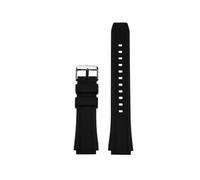 BGFFDSZ Cinturino in silicone compatibile con cinturino for orologio Casio Black Warrior MWA-100 MWA-100H MWD-100H Series sportivo in gomma morbida for uomo(Black-black buckle)