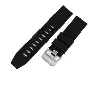 BGFFDSZ Compatibile con cinturini for orologi Luminox Allergy Compass Tactic in gomma e silicone 8831 3501 6251 6501 Series 23mm Dividing Rule(Black-Steel)