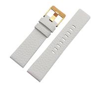 BGFFDSZ Compatibile con cinturino in vera pelle DIESEL DZ7311 DZ7332 DZ7314 DZ1405 DZ4323 cinturino for orologio nero marrone 22mm 24mm 26mm 28mm 30mm(Silver Yellow,28mm)