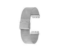 BGFFDSZ Compatibile con Swatch IRONY YAS112 /YGS749 Cinturino for orologio da uomo in acciaio fine intrecciato catena YIS YVS Series in metallo 17 mm 19 20 21(Silvery 1,17mm)