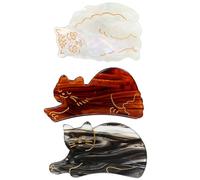 Bgffuy Fermagli per capelli a forma di gatto, per donne e ragazze, graziosi, medi, per capelli lunghi e corti, accessori per capelli per amanti dei gatti, 3 pezzi (gatto)