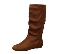 BGFIPAJG Regalo Natale Amica Speciale Stivaletti Donna Invernali Con Tacco 7 Cm Stivali Cross 46 Stivali Donna Plateau Marroni Tacco Stivaletto Donna Pelle Marrone Stivali Marroni Tacco A Spillo