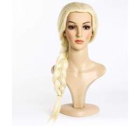 BGHJUE Wig Adult Yellow Scorpion Cosplay Synthetic Gray Short Hair Wig Blend Human Hair Left Side Parting Pixie Cut Wigs For Women