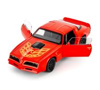 BGHSCA 1/32 Pontiac Firebird Trans Am giocattolo auto pressofuso con suono e luce, giocattolo per bambini e adulti, da collezione, regalo di compleanno, rosso