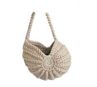 BGHYJKOL Borsa A Conchiglia Borsa intrecciata a mano da donna, borsa a tracolla con conchiglia di mare, graziose perle, catene, a fatta a, piccole borse originali(Green)