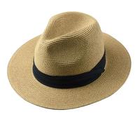 BGHYJKOL Cappello Da Spiaggia Donna Cappelli da sole oversize for uomo e donna, spiaggia, a tesa larga, in paglia, 55-57 cm, 58-60(Khaki,XL 61-64cm)