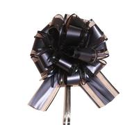 BGHYJKOL Fiocchi Regalo Fiocchi con Nastri for Auto da Matrimonio, Nodi, Decorazioni for Feste di Compleanno, sedie for banchi, Fai Te for la casa(Black)