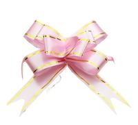 BGHYJKOL Fiocchi Regalo Fiocco a Strappo con Fiocco e Fiore, 10-50 Pezzi, for Natale, San Valentino, Matrimonio, Festa della Mamma, Regalo di Compleanno(Pink,10pcs)