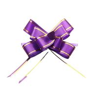 BGHYJKOL Fiocchi Regalo Fiocco a Strappo con Fiocco e Fiore, 10-50 Pezzi, for Natale, San Valentino, Matrimonio, Festa della Mamma, Regalo di Compleanno(Purple,20pcs)