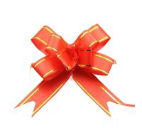 BGHYJKOL Fiocchi Regalo Fiocco a Strappo con Fiocco e Fiore, 10-50 Pezzi, for Natale, San Valentino, Matrimonio, Festa della Mamma, Regalo di Compleanno(Red,20pcs)