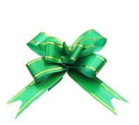 BGHYJKOL Fiocchi Regalo Fiocco a Strappo con Fiocco e Fiore, 10-50 Pezzi, for Natale, San Valentino, Matrimonio, Festa della Mamma, Regalo di Compleanno(Green,10pcs)
