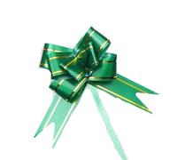 BGHYJKOL Fiocchi Regalo Fiocco a Strappo con Fiore, 100-500 Pezzi, for Natale, San Valentino, Matrimonio, Festa di Compleanno della Mamma, Regalo Decorativo(Green,100Pcs)