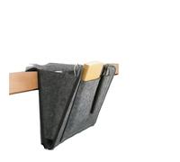 BGHYJKOL Organizer Divano 1 pz. Organizer portaoggetti in Feltro for Comodino, Antiscivolo, for Letto, Divano, Tasca Laterale, da Appendere al(Dark Gray)