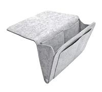 BGHYJKOL Organizer Divano 1 pz. Organizer portaoggetti in Feltro for Comodino, Antiscivolo, for Letto, Divano, Tasca Laterale, da Appendere al(Light Grey)