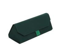 BGHYJKOL Porta Occhiali 1 custodia pieghevole for occhiali da donna, elegante borsa for sole rigida, morbida scatola lettura for uomo(Green)