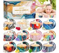 BGIUSQF 12 Pezzi Candele Profumate, Candele Decorative, Candele Regalo Set, per Feste di Matrimonio Compleanni Natale Festa della Mamma Bagni Yoga