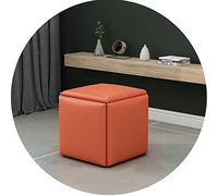 BGKASYHI - Set di 5 sgabelli cubici con ruote universali, sgabello quadrato imbottito in poliuretano, per casa, sala da pranzo, tavolino da caffè, divano, ufficio, disponibile in 6 colori