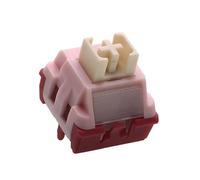 BGKYPRO Interruttori lineari silenziosi rosa rosa pre-lubrificati a 5 pin hotswap POM stelo WINGTREE per tastiera meccanica MX