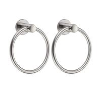 BGL Brushed Nickel Towel Ring Brushed Nickel Hand Towel Holder Stainless Steel Towel Ring for Bathroom 2 Pack