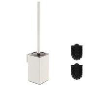 BGL Porta Scopino WC Bianco da Parete in Acciaio 304 - Elegante, Igienico e Salvaspazio per Bagni Moderni