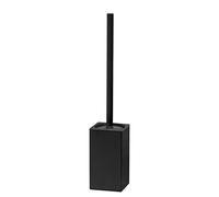bgl Portascopino per WC in acciaio inox 304, nero, quadrato, per riporre e organizzare il bagno (nero)