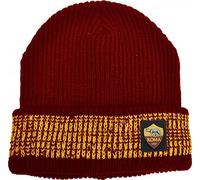 bgn Cappello Compatibile Roma Calcio Uomo Ufficiale Berretto Zuccotto Skipper Invernale Interno in Pile